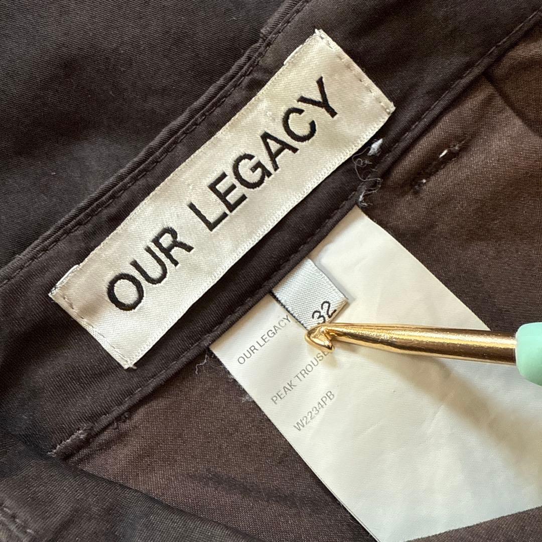 OUR LEGACY カーゴパンツ 32 ダークブラウン
