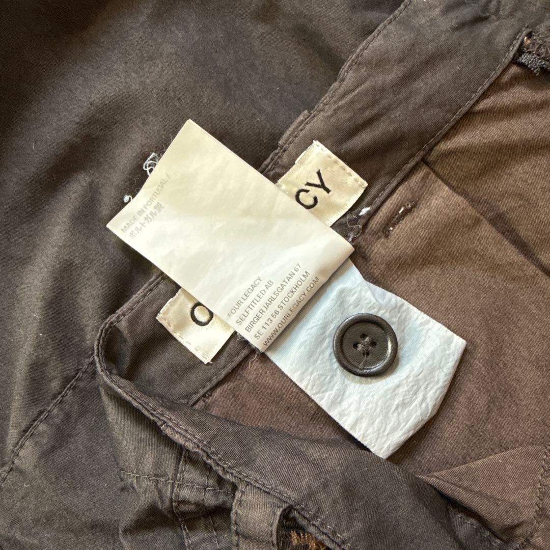 OUR LEGACY カーゴパンツ 32 ダークブラウン