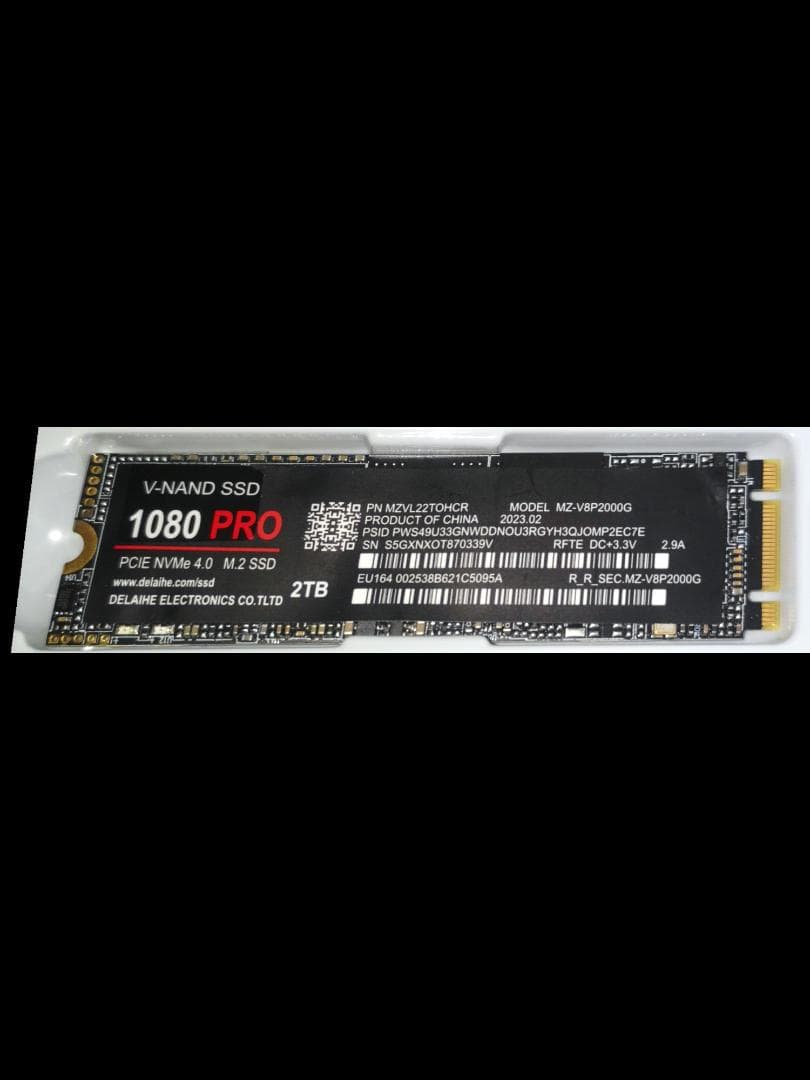 1080 PRO 2TB PCIe M.2 SSD 元箱付き