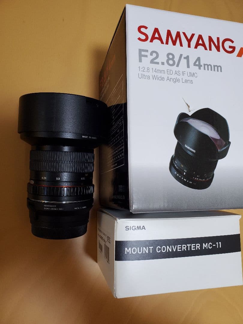 SAMYANG OPTICS 14F2.8/C +MC-11 セット