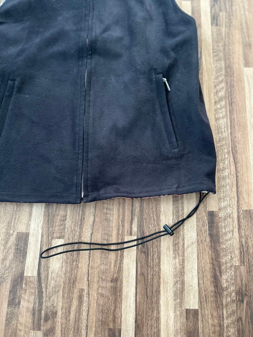 Burberry バーバリー　リバーシブル　ノバチェック柄　ベスト　ジップ　L