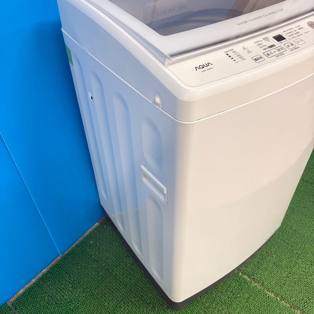 694 AQUA 洗濯機　9kg インバーター搭載　2022年製　冷蔵庫　保証込