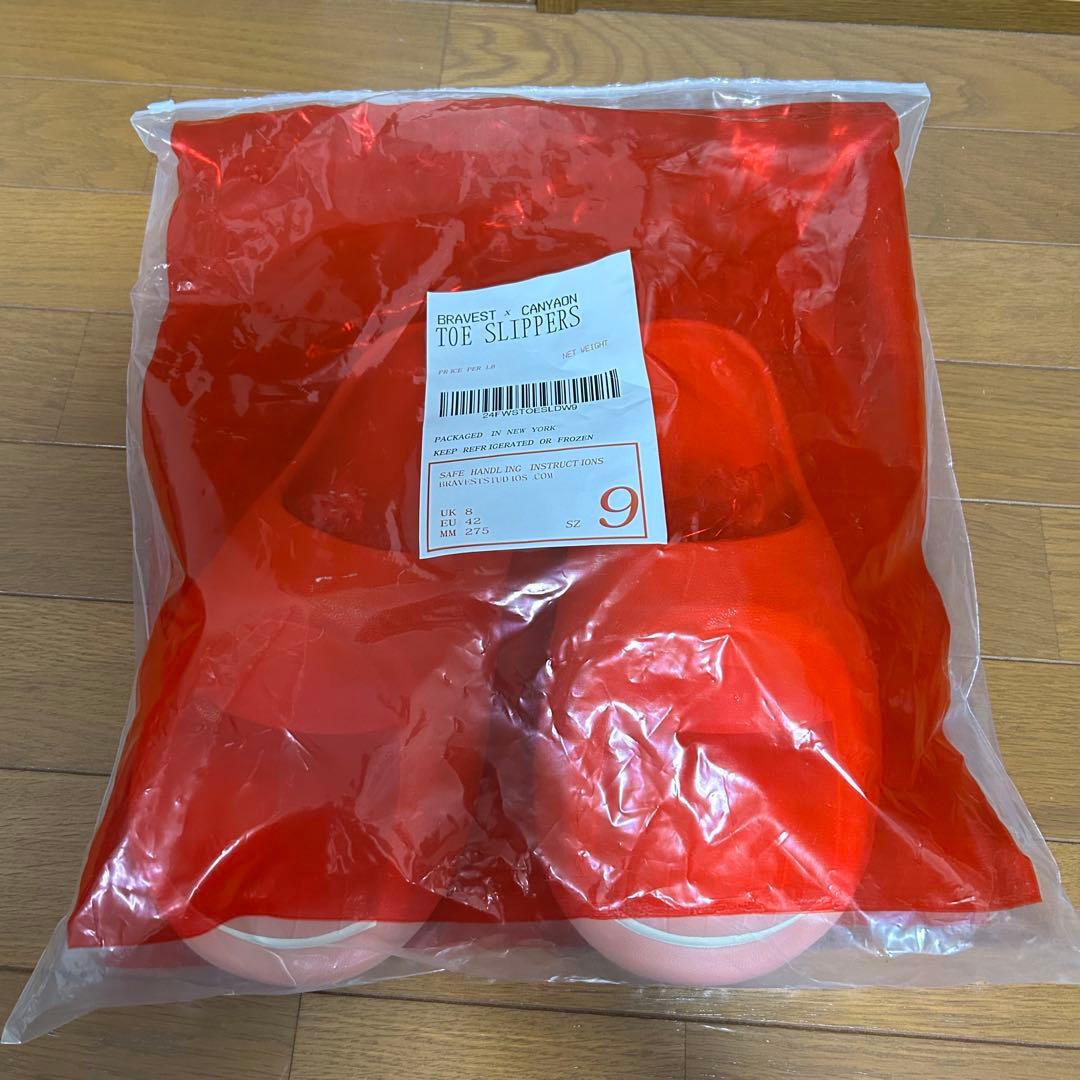 【レア・新品】bravest studios toe slides サイズ9