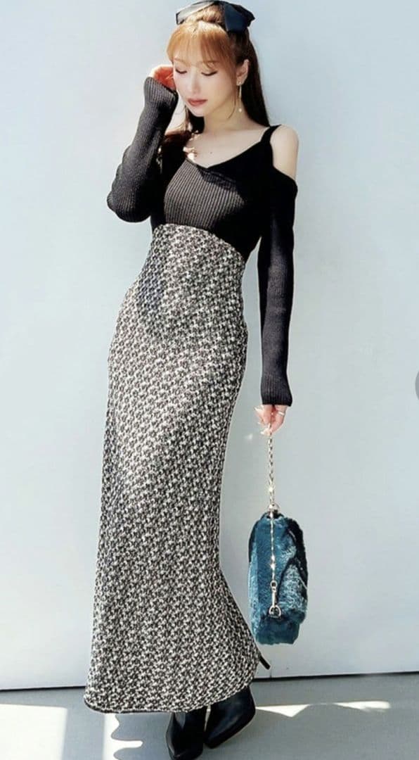 RESEXXY 新品タグ付きツィードマーメイドワンピース