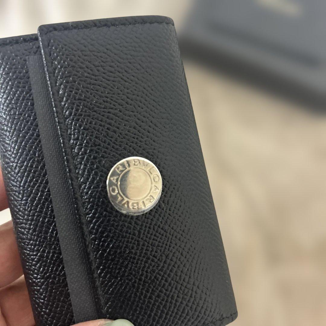 タ*ビ様 新品未使用品⭐︎BVLGARI ブラック レザー6連 キーケース