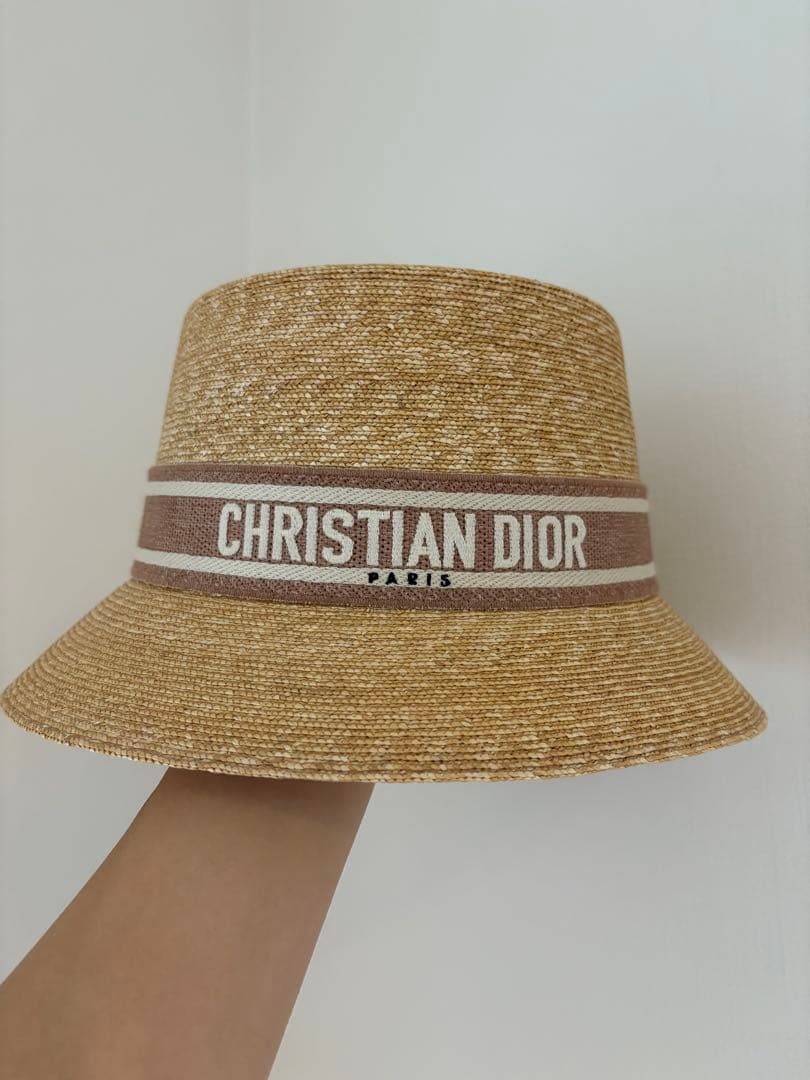カルピス1412　Christian Dior 麦わら帽子 59cm