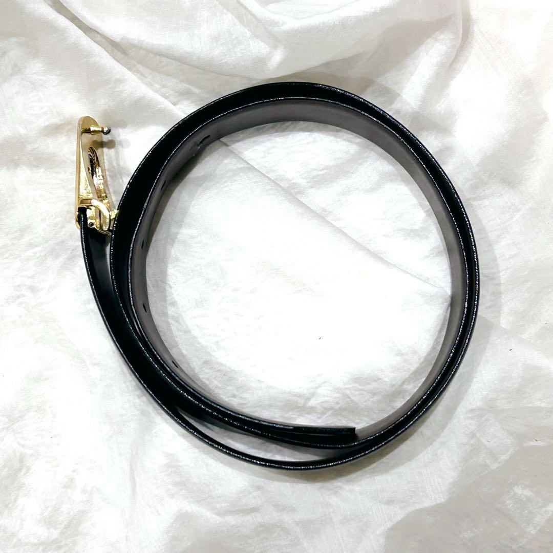 美品 Christian Dior リバーシブル ベルト 本革 黒 ブラウン