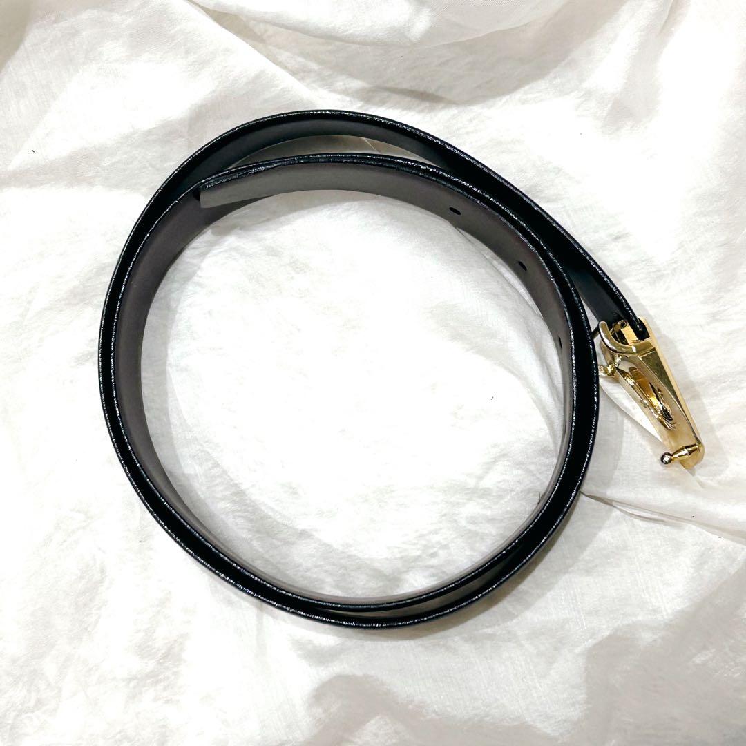 美品 Christian Dior リバーシブル ベルト 本革 黒 ブラウン
