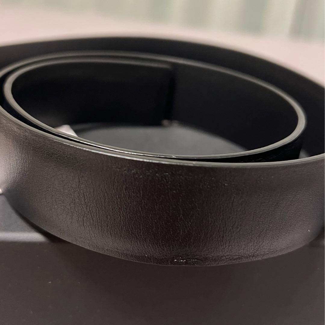 CHANEL ゴールドバックルブラックベルト