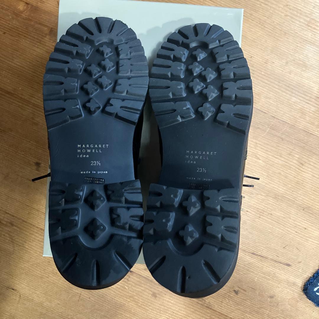 マーガレットハウエル　レザー レースアップウイングチップシューズ