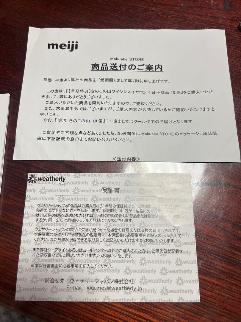 【未開封保証書付き】 きのこの山 ワイヤレスイヤホン