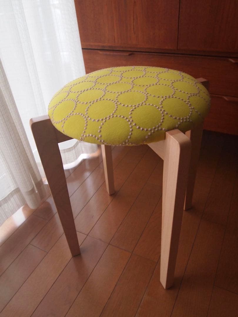 かわさん専用 ミナペルホネン ハンドメイド スツール 2脚セット 生地 チェア