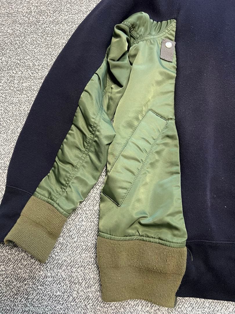 sacai Sponge Sweat MA-1 Pullover スウェット 3