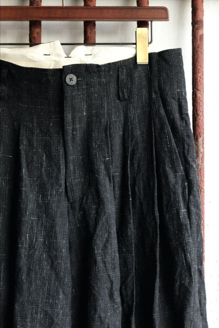 美品 calmlence 3 Pleated Wide Pants カームレンス