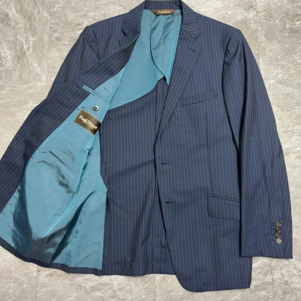 美品 ポールスチュアート ３ピース セットアップ スーツ ストライプ 50R