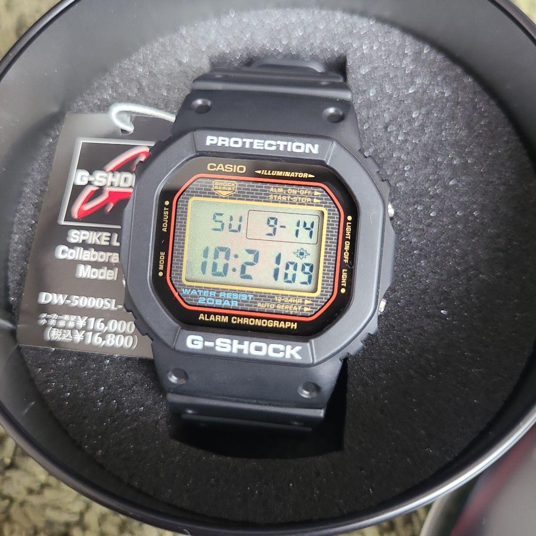 【美品】G-SHOCK DW-5000SL-1JR スパイクリー