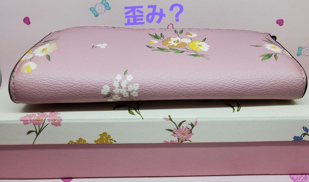 ちゃま✧*。♡COACH♡チャーム付き長財布♡花柄ピンク♡コーチ