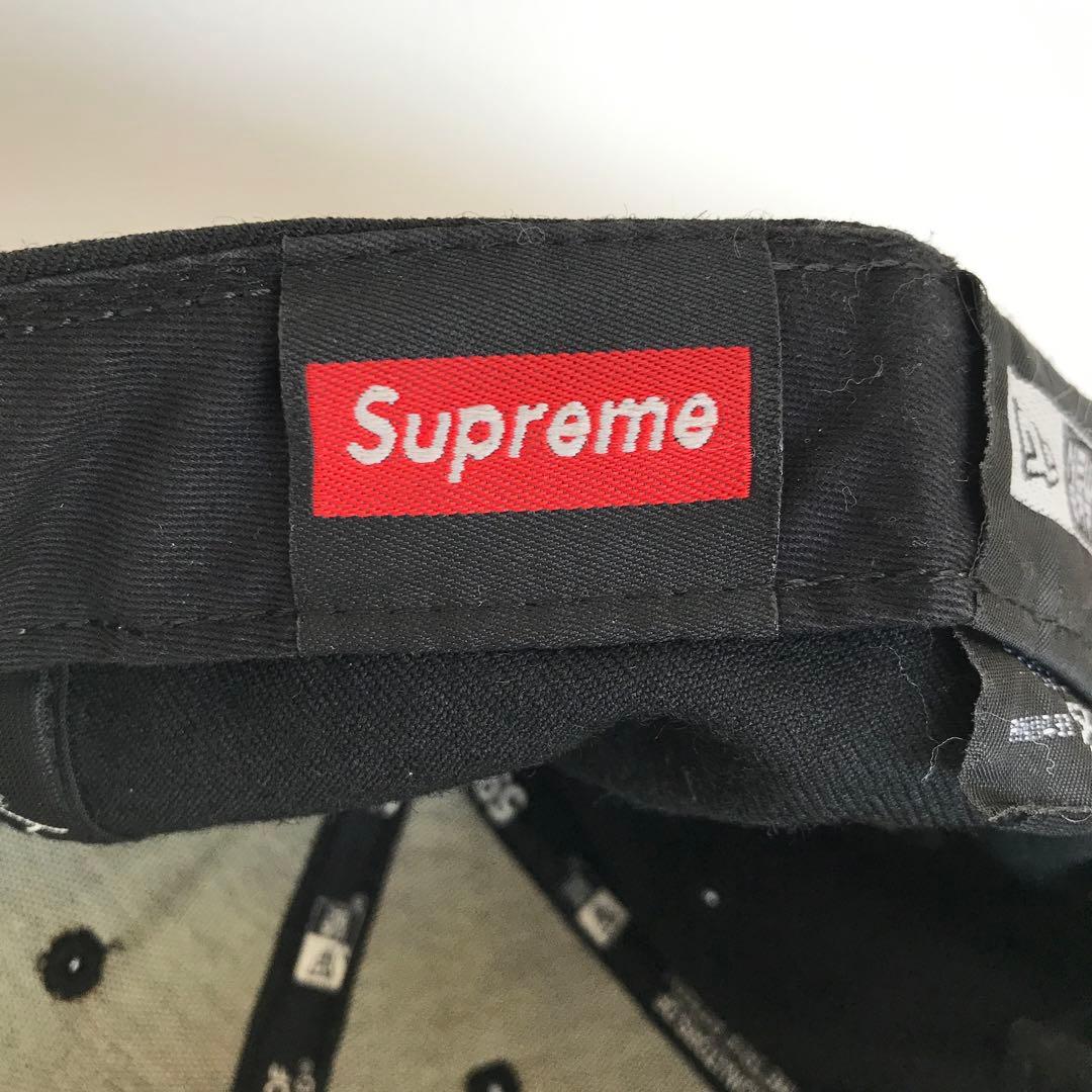 ボックスロゴ シュプリーム（Supreme）ニューエラ キャップ 黒色