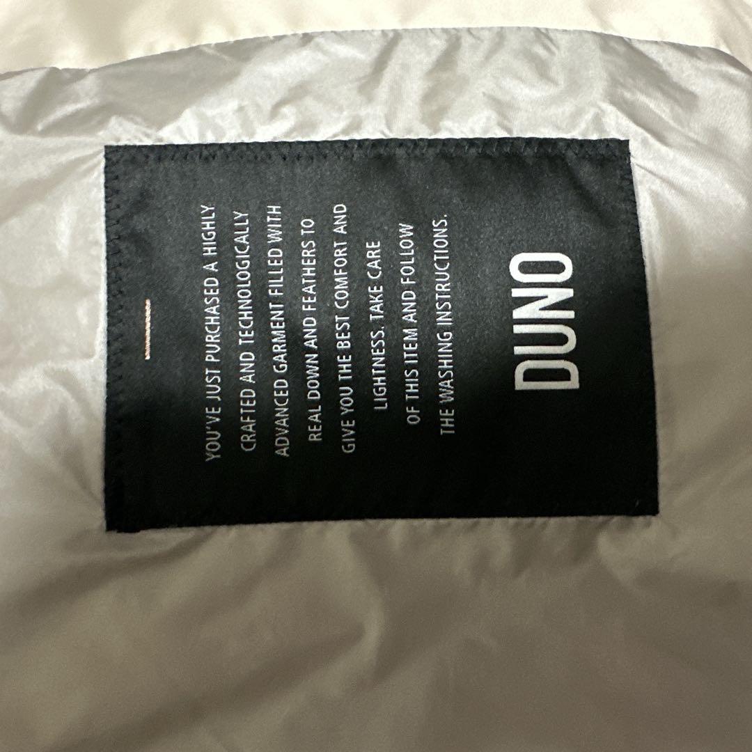 デュノDUNO ダウンコート アウターフード切替 ウール 44アイボリー