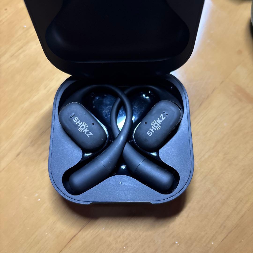 SHOKZ OPENFIT ワイヤレスイヤホン ブラック