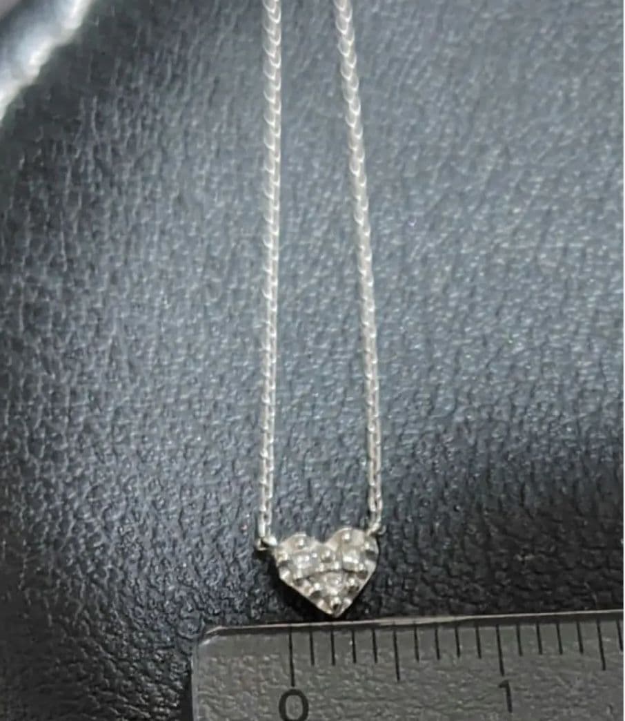 ヴァンドーム青山　k18 ハートネックレス　ダイヤモンド