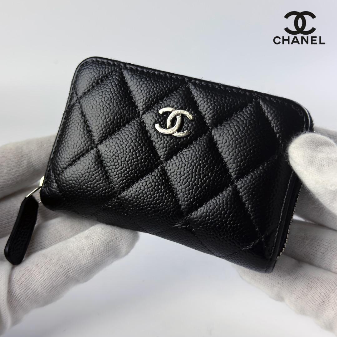 正規品　シャネル　マトラッセ　シルバー金具　ラウンドファスナー　ケース