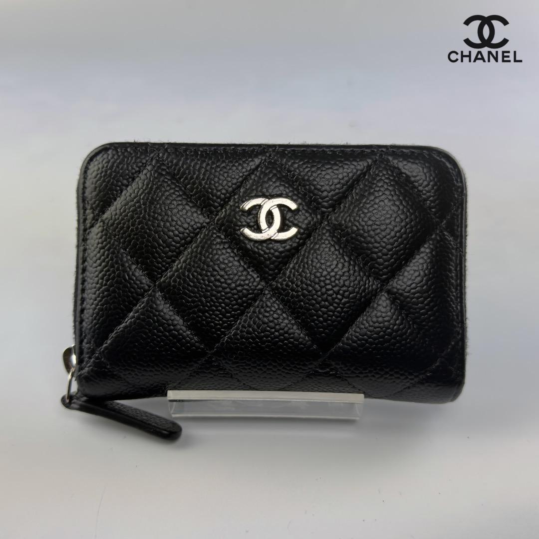 正規品　シャネル　マトラッセ　シルバー金具　ラウンドファスナー　ケース