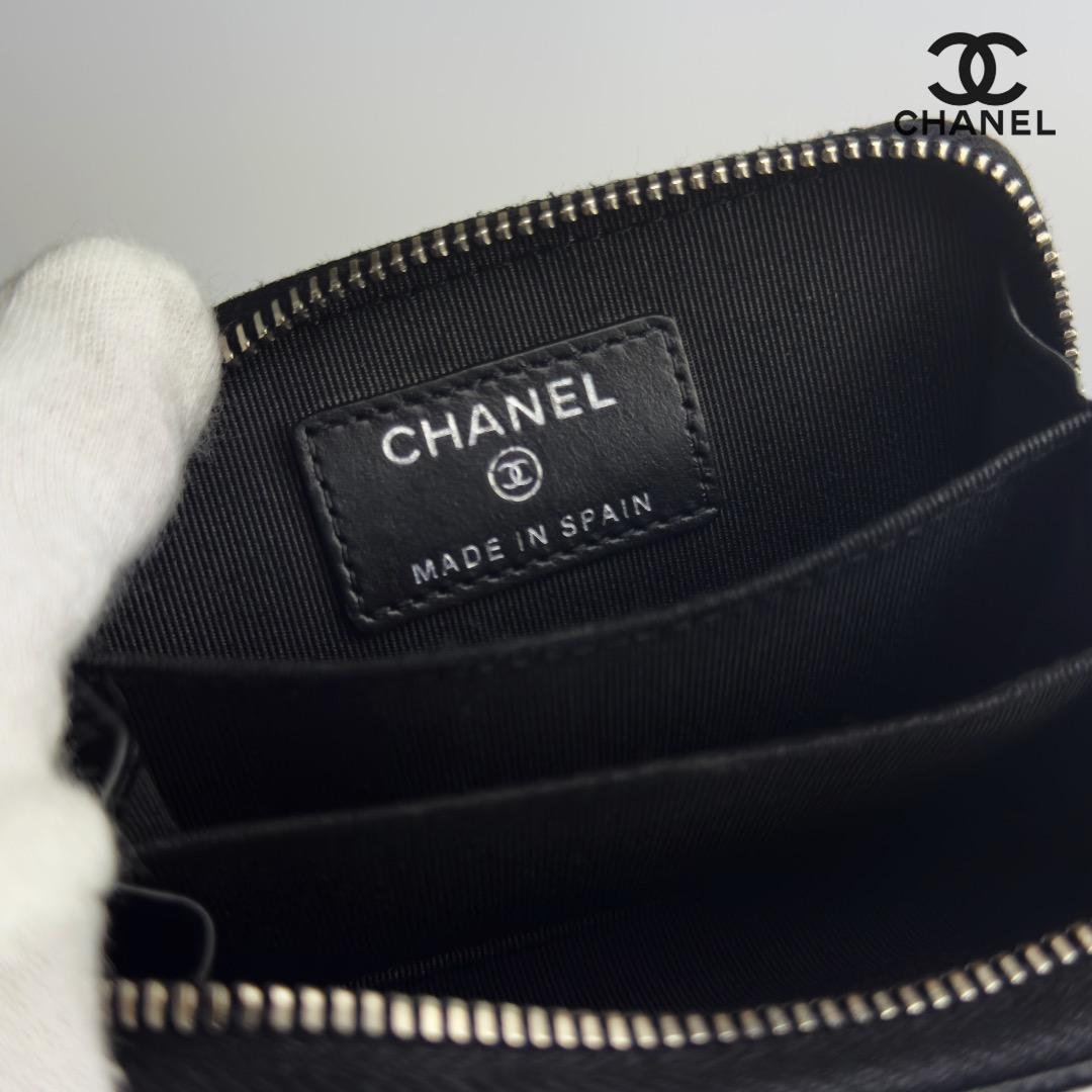正規品　シャネル　マトラッセ　シルバー金具　ラウンドファスナー　ケース
