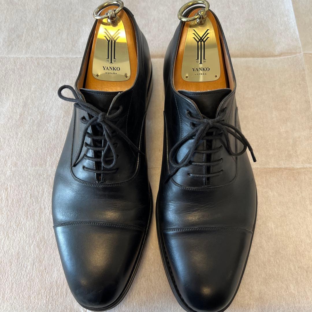 YANKO ブラック ドレスシューズ