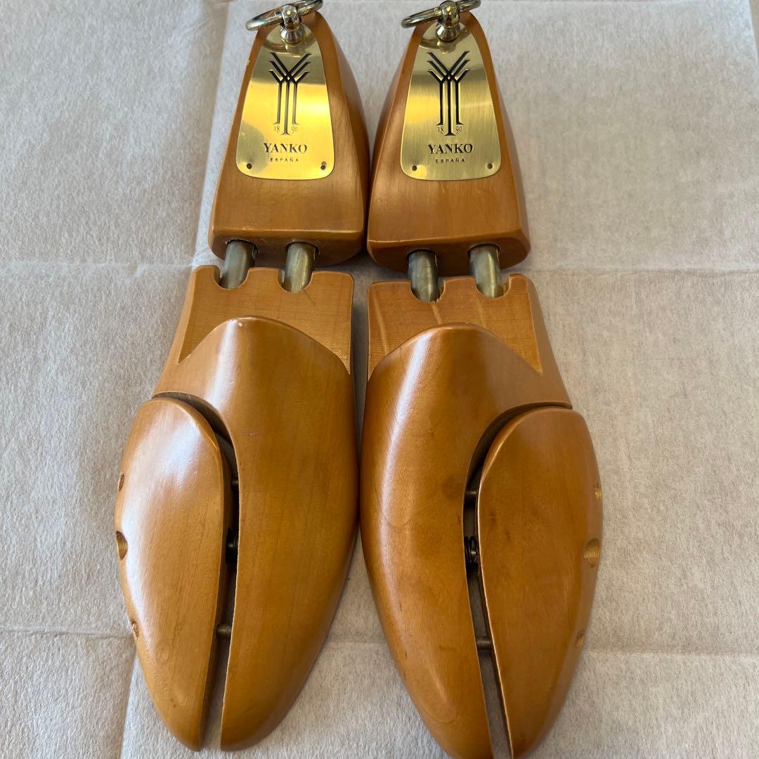 YANKO ブラック ドレスシューズ