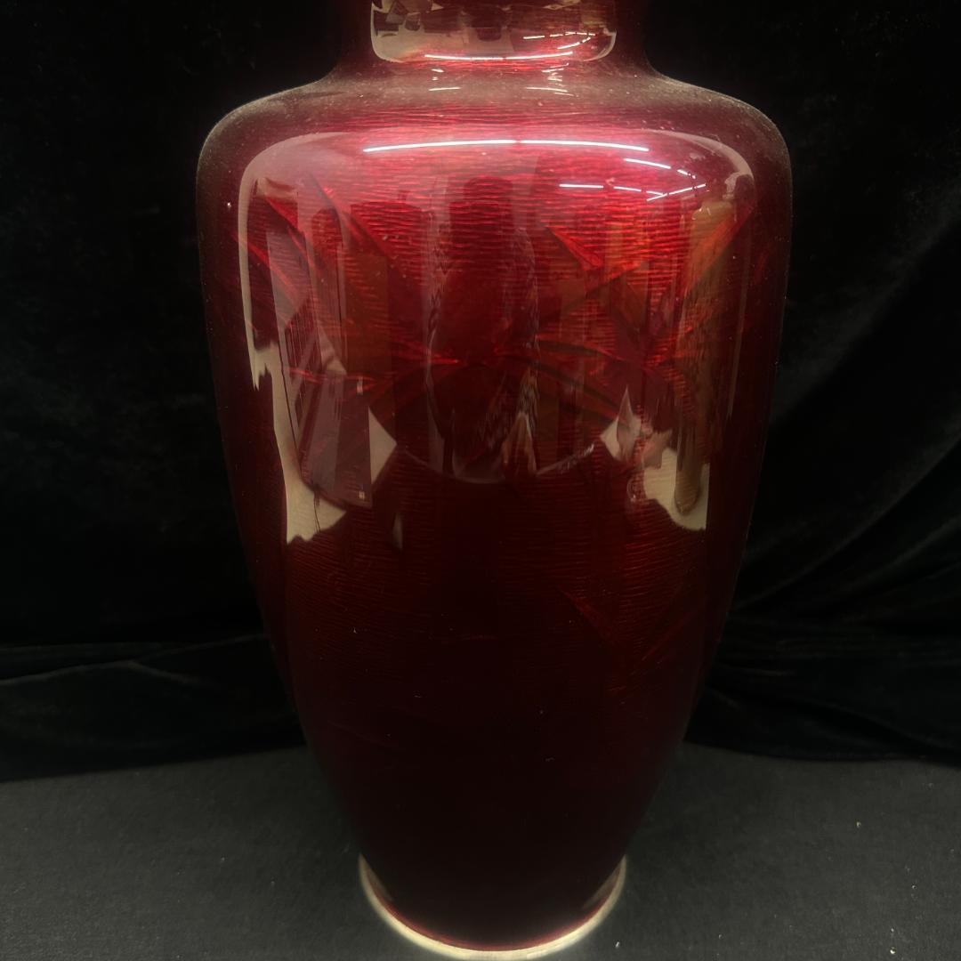 時代物 七宝焼 花瓶 年代珍品 古美術