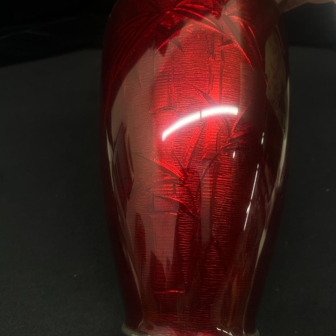 時代物 七宝焼 花瓶 年代珍品 古美術