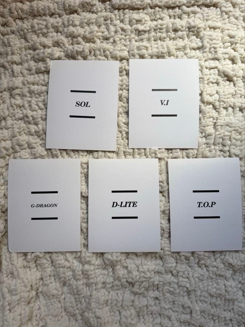 BIGBANG EXTRAORDINARY 20's 日本版 カード