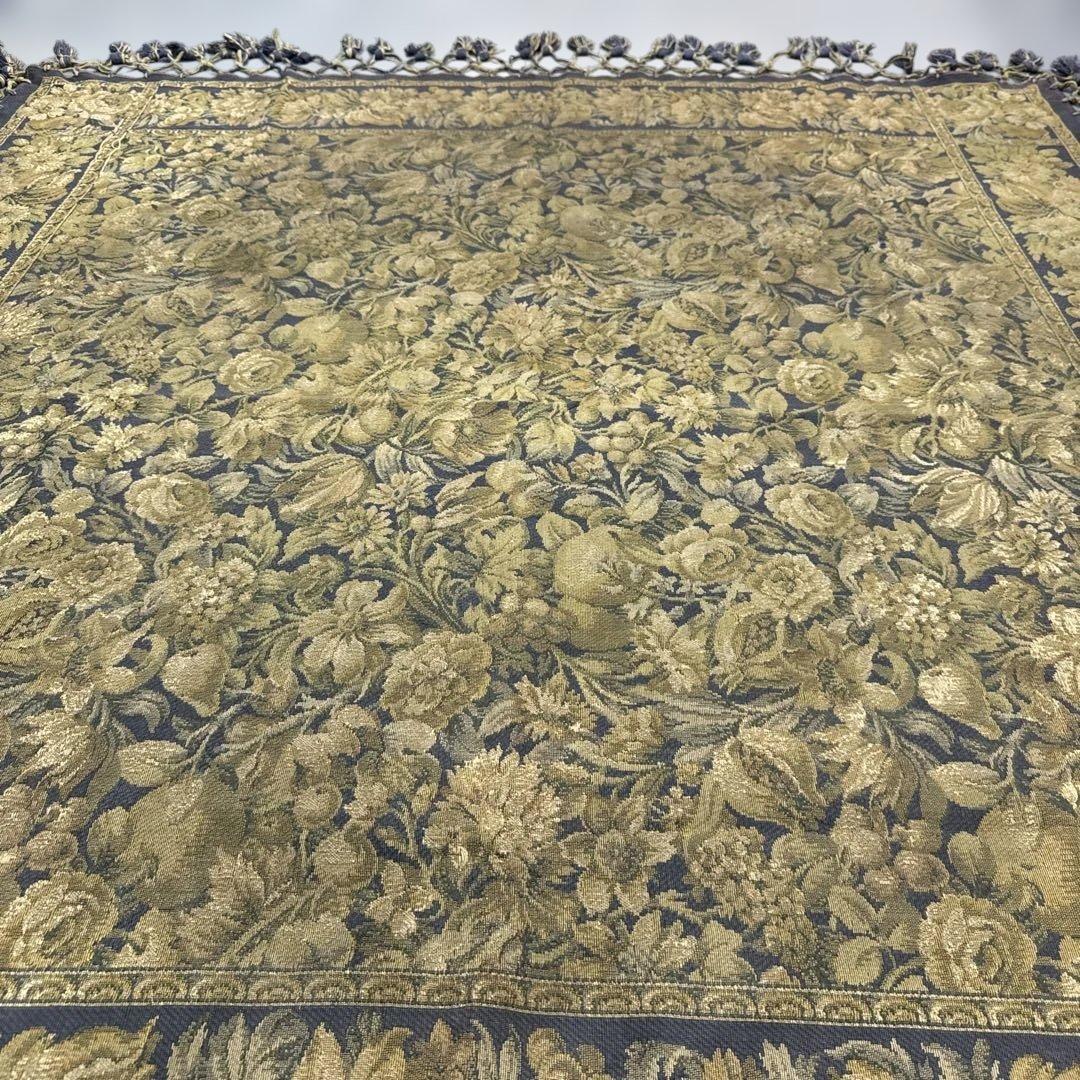 花　マルチカバー　ソファーカバー　ヴィンテージラグ　180x180