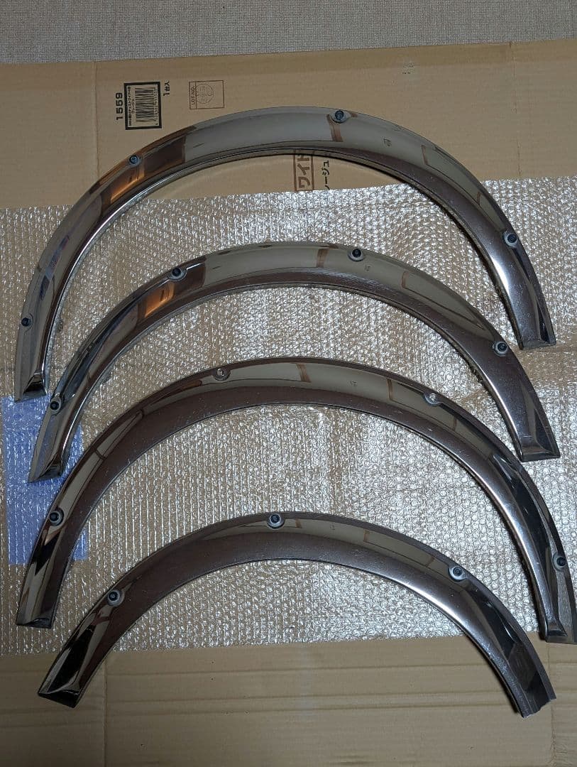 【絶版希少】L700S ミラジーノ DCN メッキ オーバーフェンダー セット