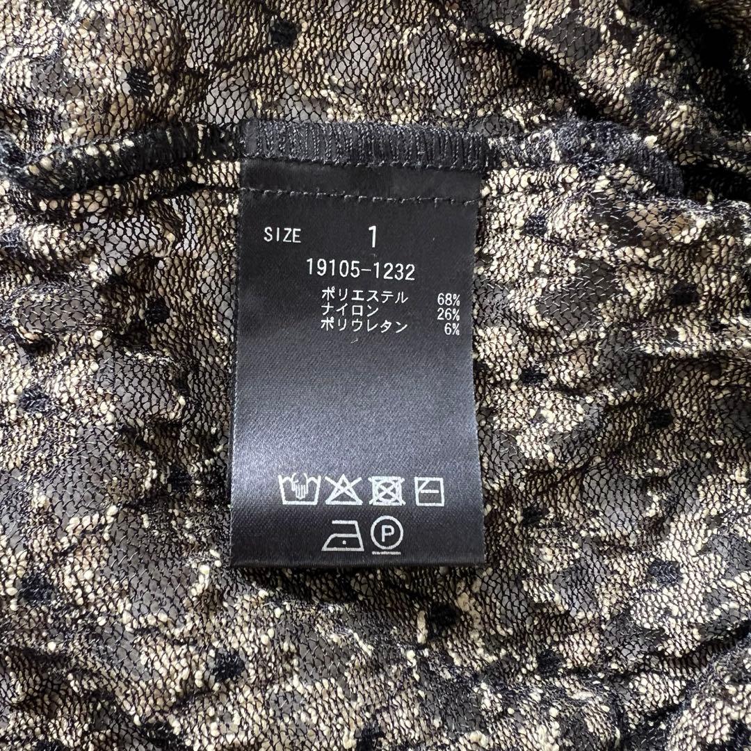 トップス CLANE 3D FLOWER LACE SHIRT