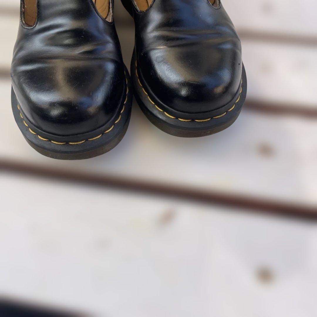 最大サイズUK6！美品！ドクターマーチンPOLLEYTバーストラップパンプス