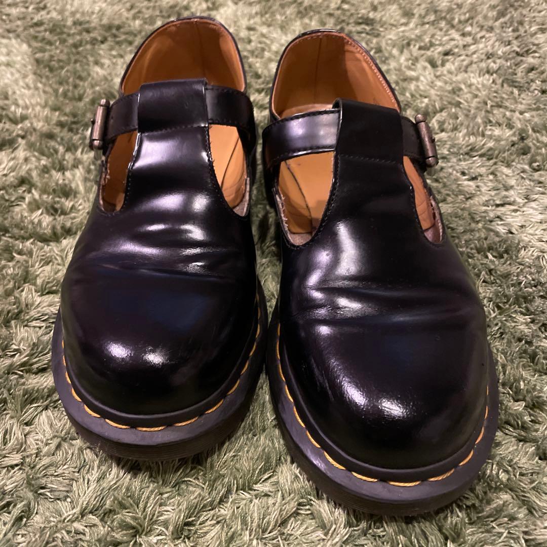 最大サイズUK6！美品！ドクターマーチンPOLLEYTバーストラップパンプス
