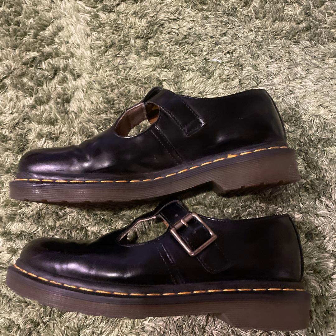 最大サイズUK6！美品！ドクターマーチンPOLLEYTバーストラップパンプス