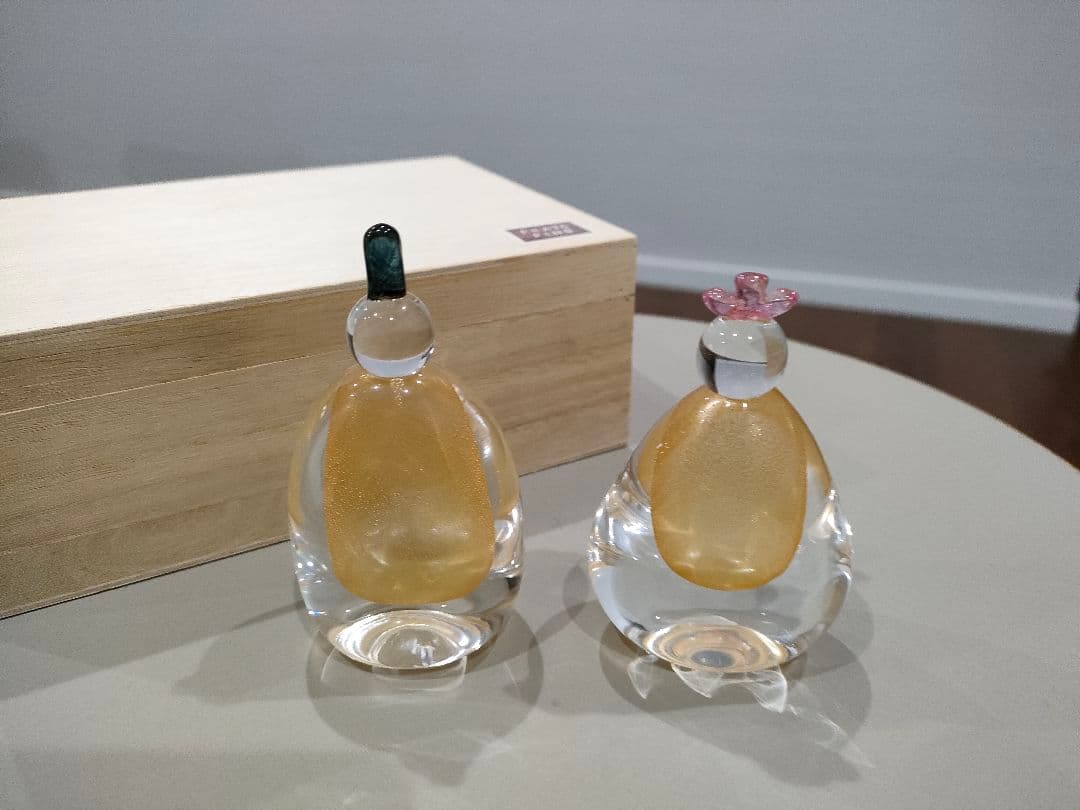 硝子屋 PRATO PINO 雛人形 ガラスオブジェ