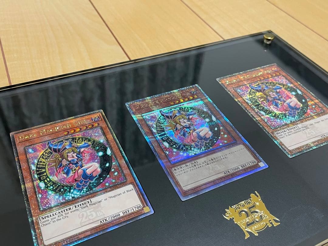 ご*。様 ブラックマジシャンガール25thクオシク３枚　日版　EU版英語、ドイツ