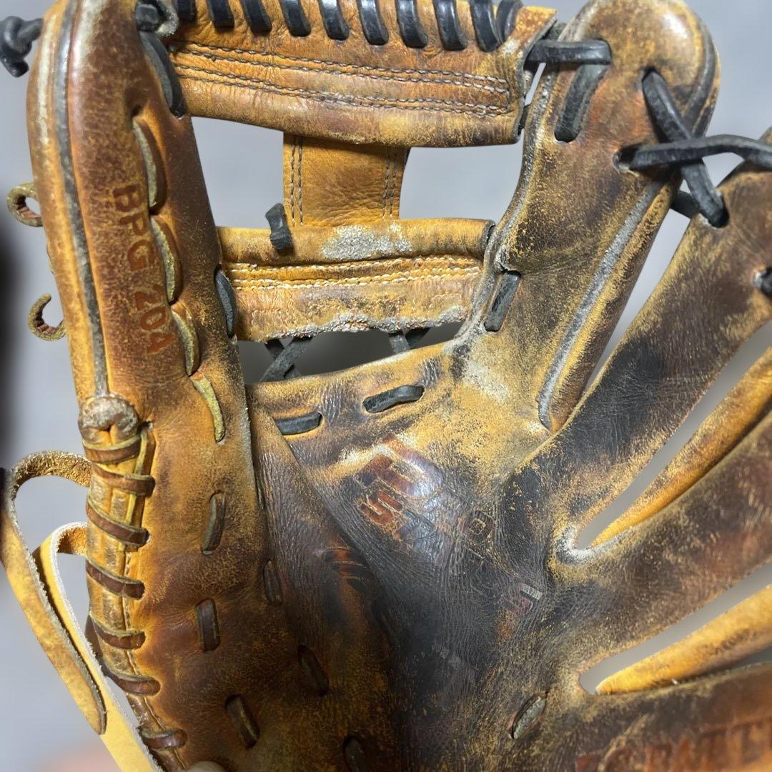 S*様 ZETT PRO STATUS 硬式グローブ 茶色 レザー　二遊間用