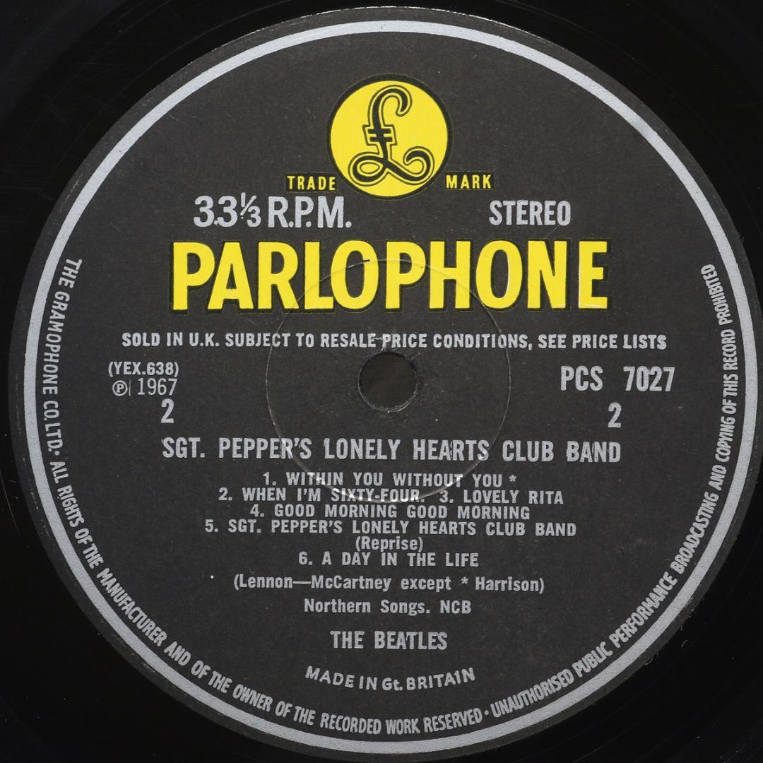 英LP ②Beatles Sgt. Pepper's UKオリジナル 初期プレス