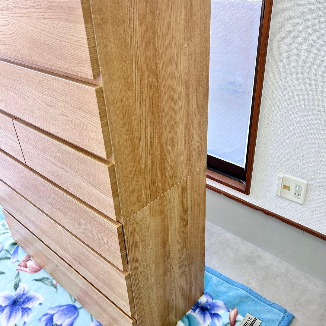 ニトリ ハイチェスト キャビネット クエス 100-6 LBR