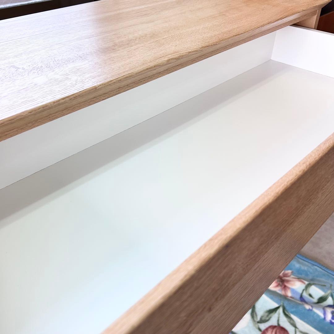 ニトリ ハイチェスト キャビネット クエス 100-6 LBR