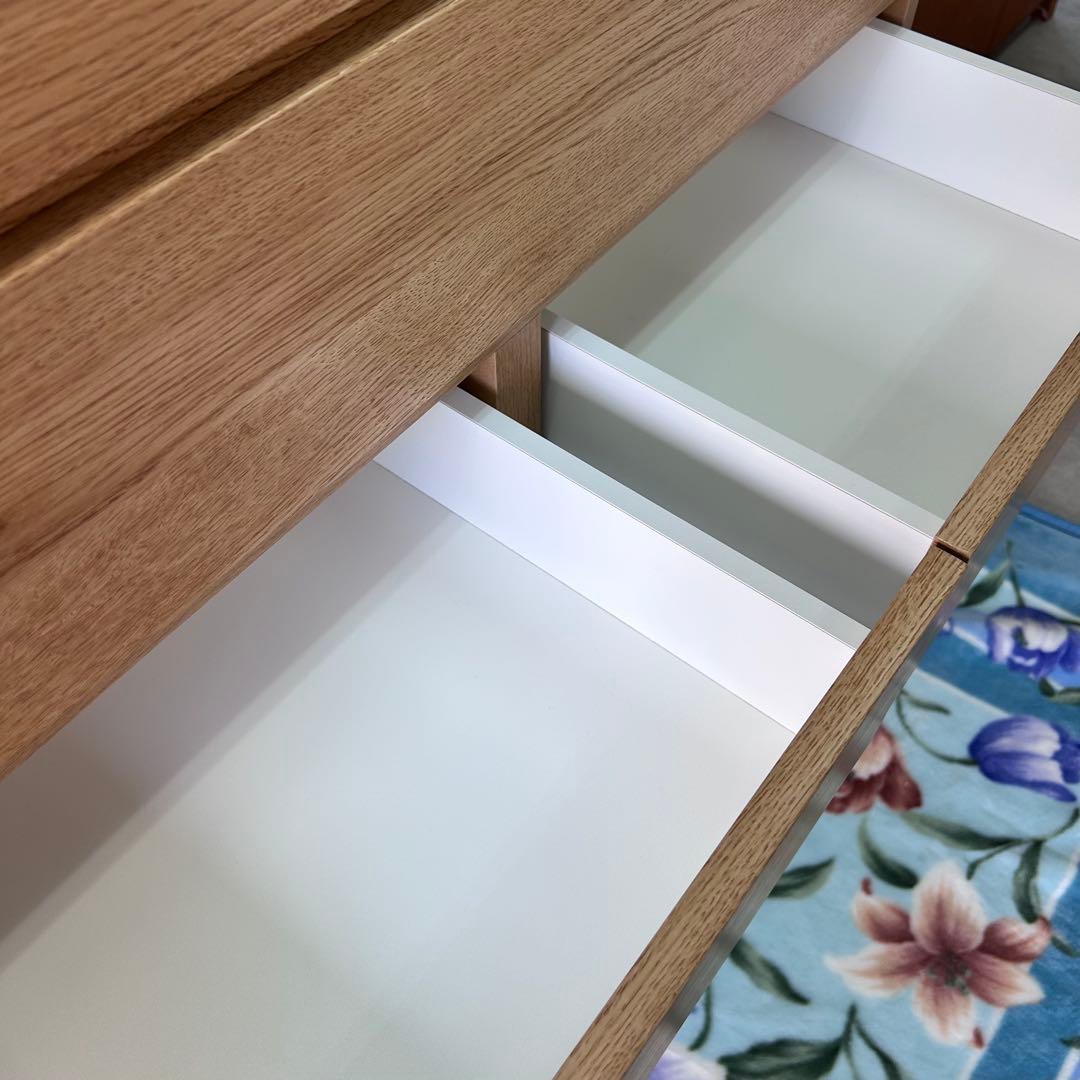 ニトリ ハイチェスト キャビネット クエス 100-6 LBR