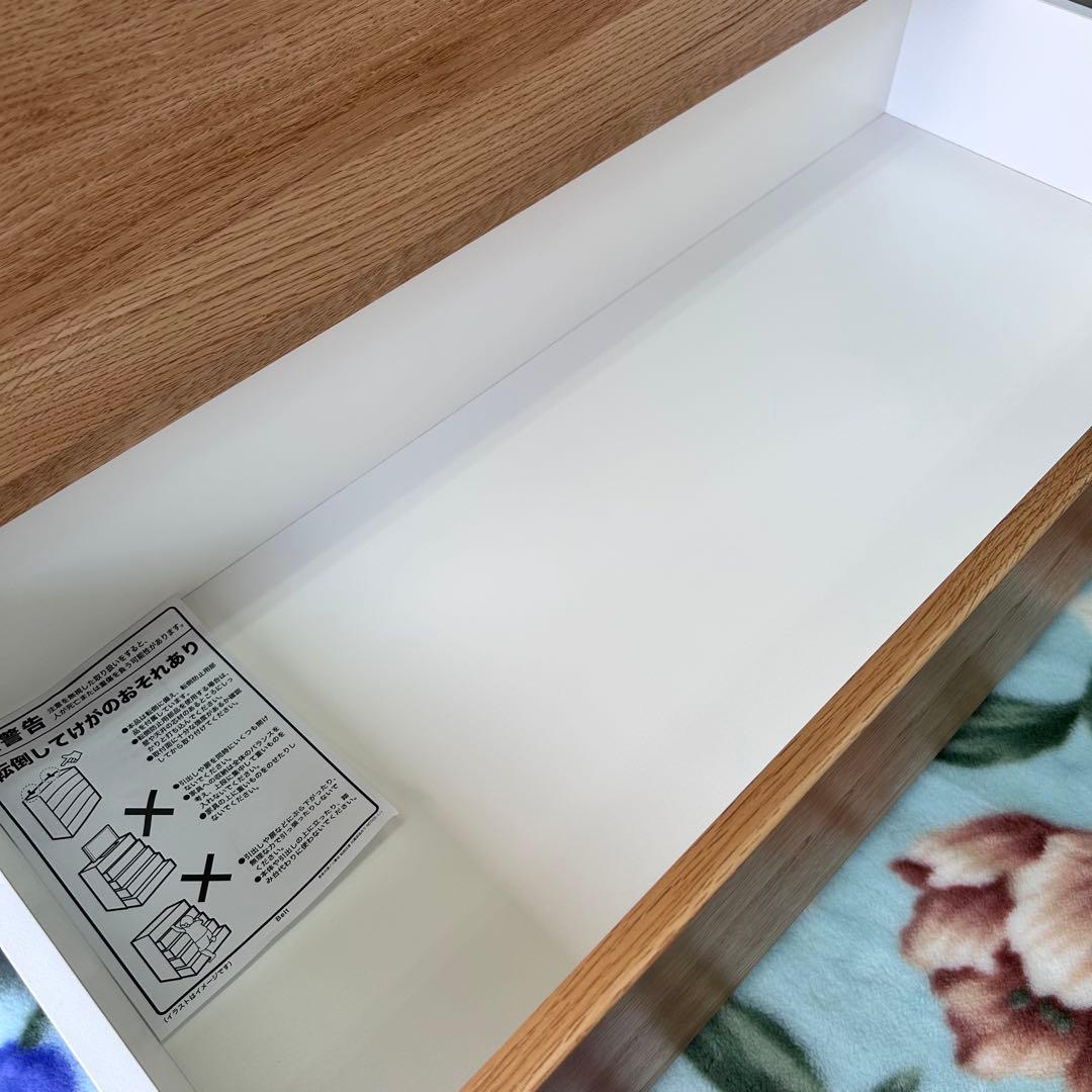 ニトリ ハイチェスト キャビネット クエス 100-6 LBR