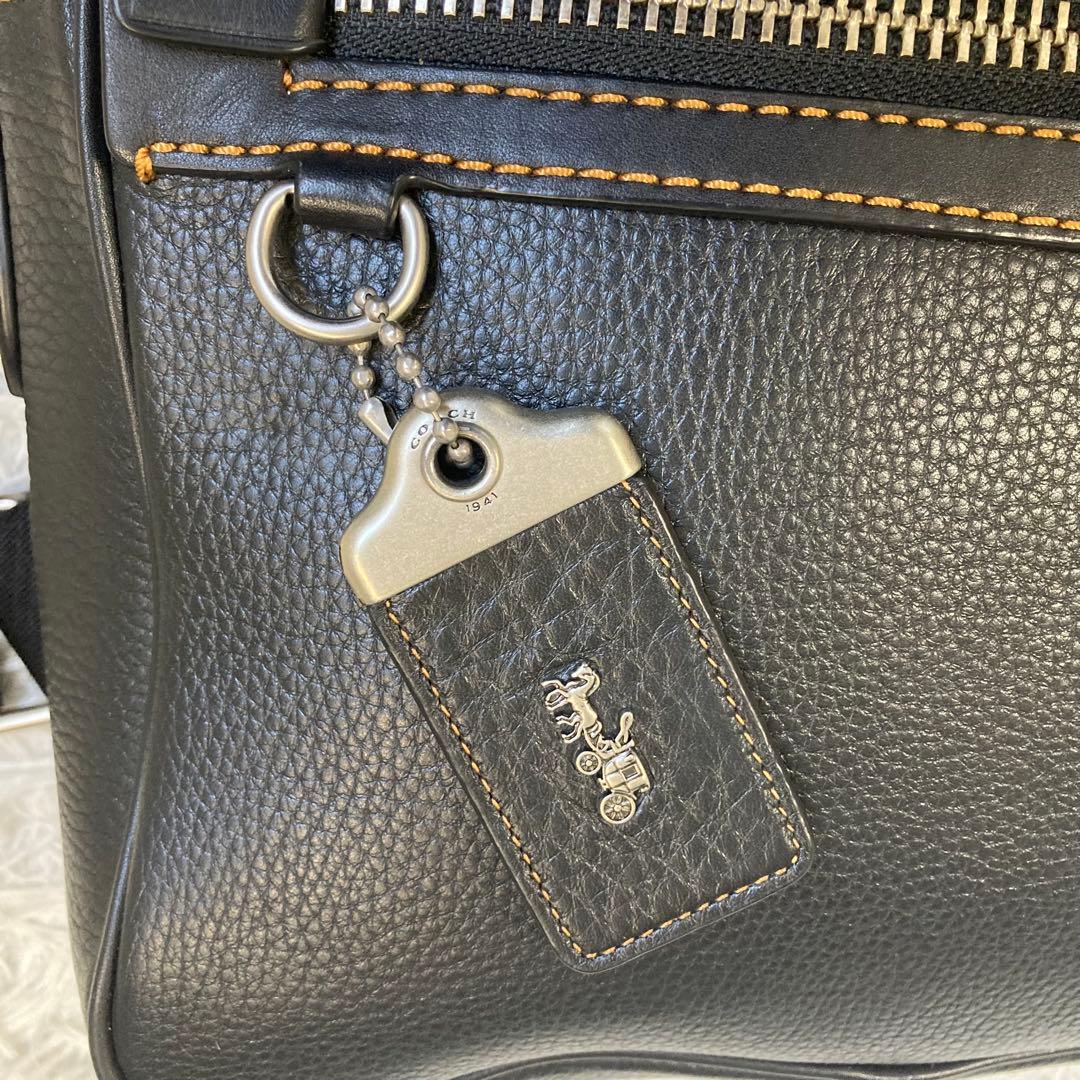 極美品 COACH DYLAN ディラン グラブタンレザー クロスボディ 黒