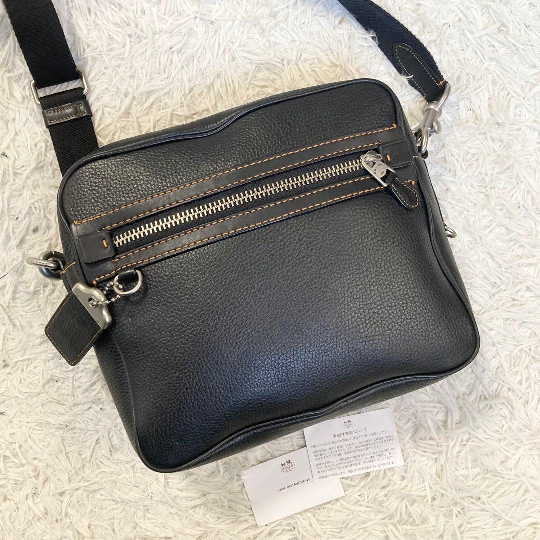 極美品 COACH DYLAN ディラン グラブタンレザー クロスボディ 黒