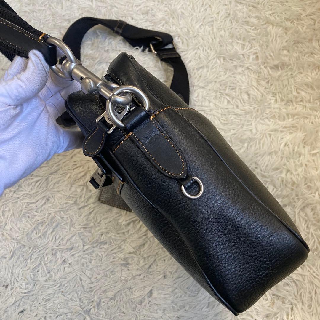 極美品 COACH DYLAN ディラン グラブタンレザー クロスボディ 黒